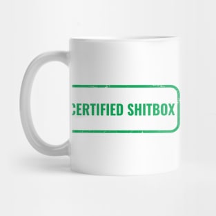 Certified Shitbox - Green Label Design Mug